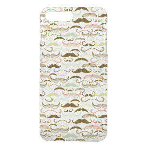 Mustache pattern, retro style 4 iPhone 8 plus/7 plus case