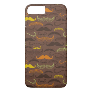 Mustache pattern, retro style 5 iPhone 8 plus/7 plus case
