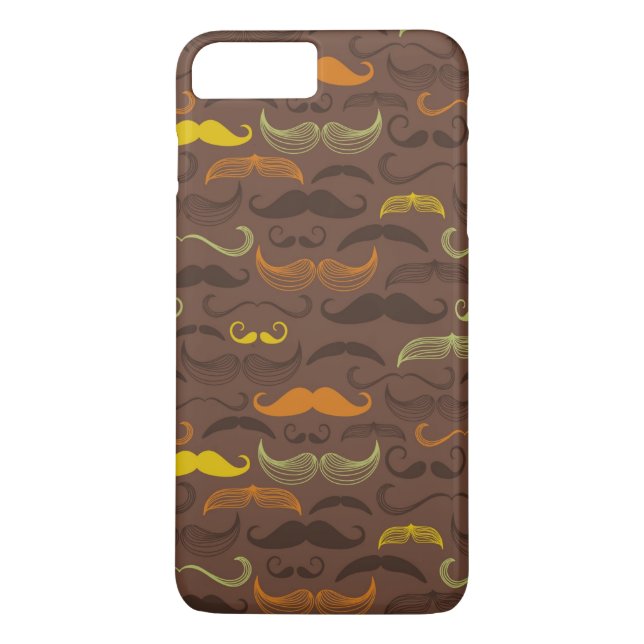 Mustache pattern, retro style 5 Case-Mate iPhone case (Back)