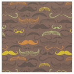 Mustache pattern, retro style 5 fabric
