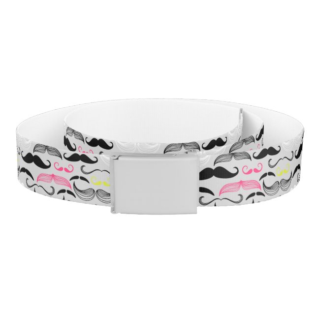 Mustache pattern, retro style belt (Coil)