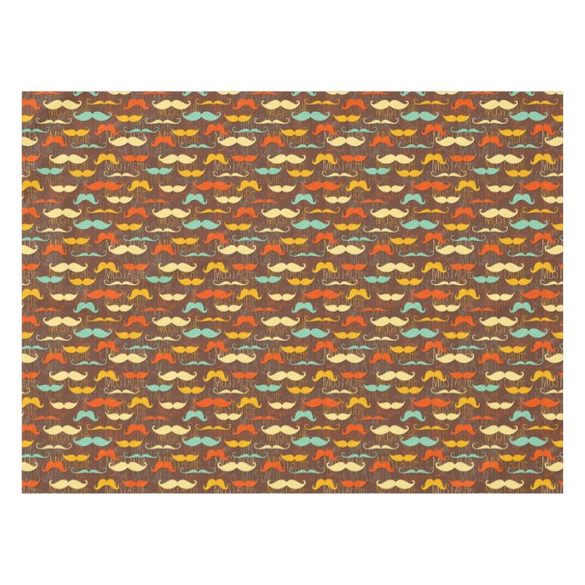 Mustache pattern tablecloth (Front (Horizontal))