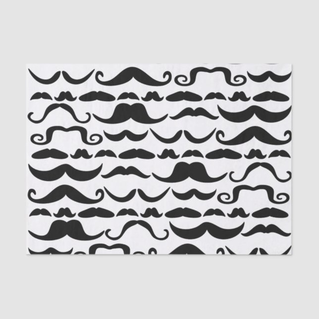Mustache Pattern Tissue Paper (Front)