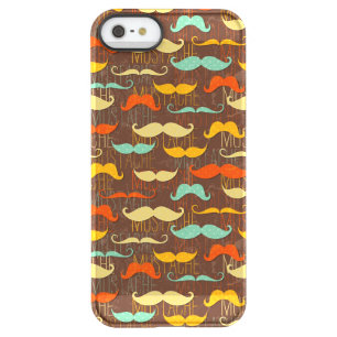 Mustache pattern permafrost iPhone SE/5/5s case