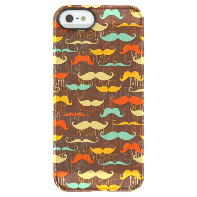 Mustache pattern uncommon iPhone case (Back)