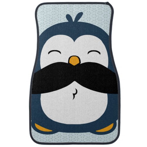 Mustache Penguin Car Mat