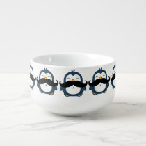 Mustache Penguin Soup Mug