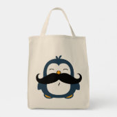 Mustache Penguin Trend Tote Bag (Back)