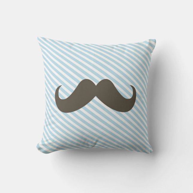 Mustache Pillow (Front)
