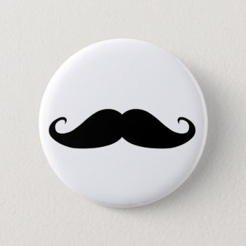 Mustache Pinback Button by Hipster_Farms at Zazzle