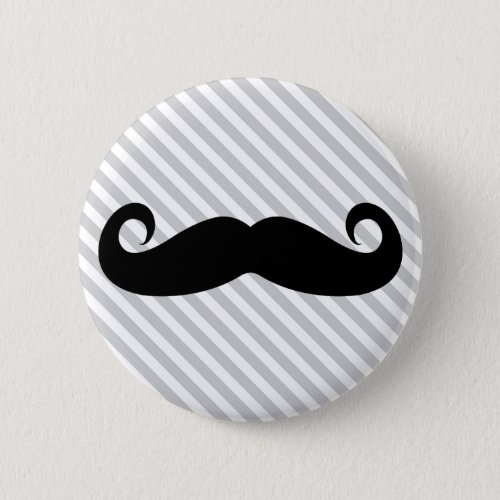 Mustache Pinback Button