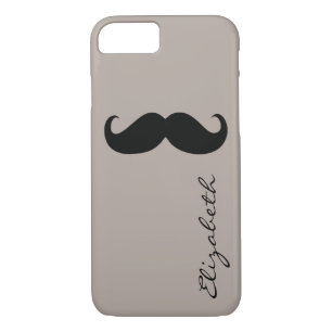 Mustache Plain Tan Background iPhone 8/7 Case