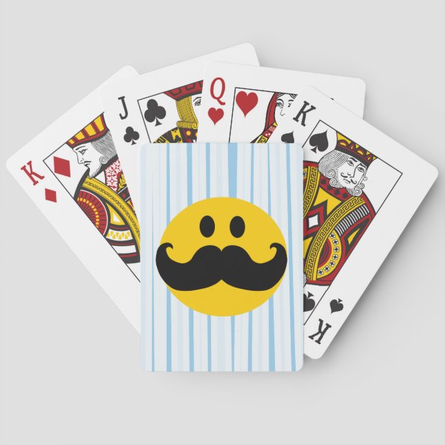 Mustache Poker Cards (Back)
