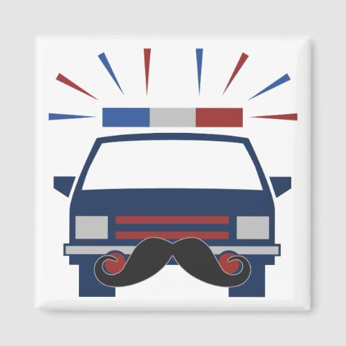 Mustache Police magnet