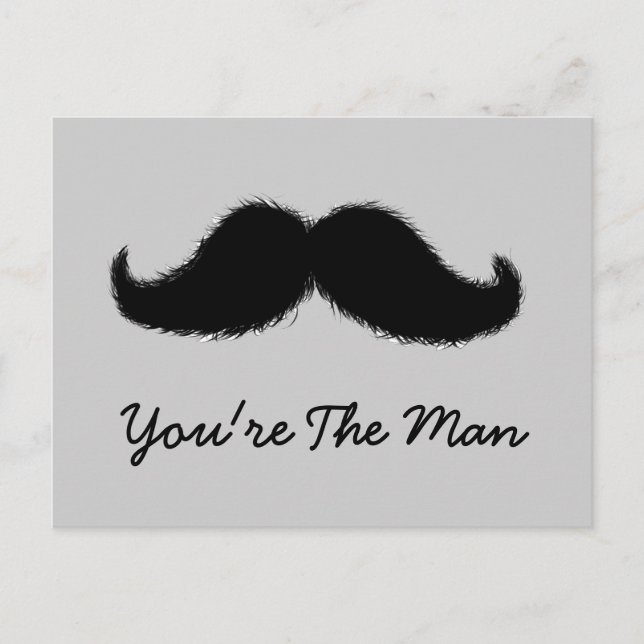 Mustache Postcard (Front)