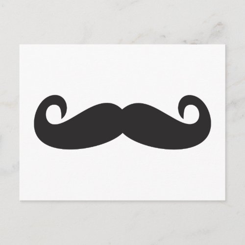 Mustache Postcard