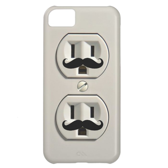 Mustache power outlet iPhone 5C cases