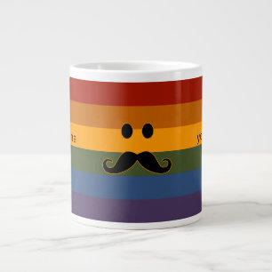 Mustache Pride custom mugs