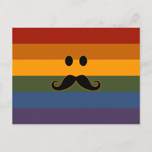 Mustache Pride custom postcard