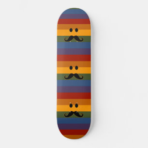 Mustache Pride custom skateboard