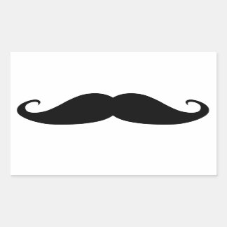 Mustache Rectangular Sticker