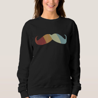 Mustache Retro Style Vintage Sweatshirt