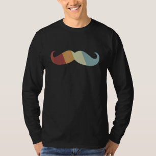 Mustache Retro Style Vintage T-Shirt