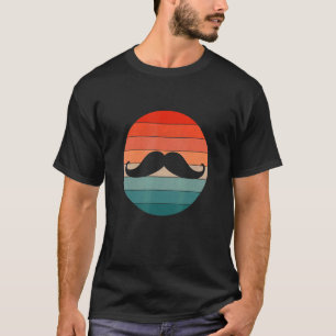 Mustache Retro Style Vintage T-Shirt