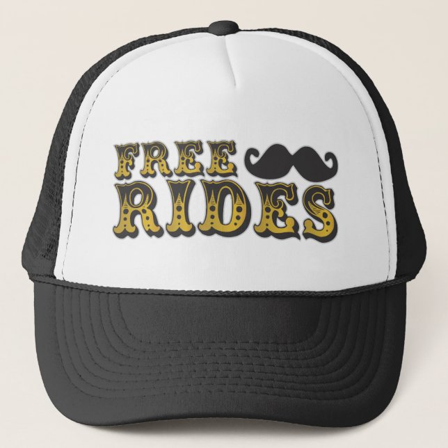 Mustache Ride  Trucker Hat (Front)