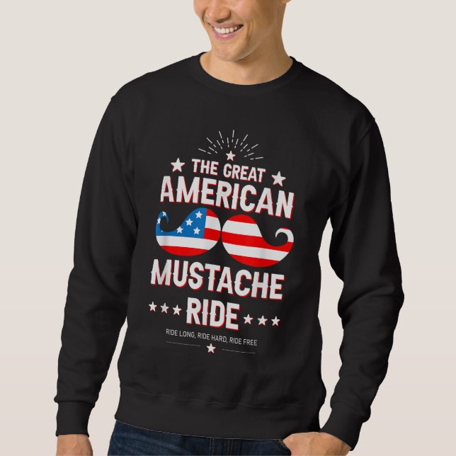 Mustache Rides Presents Sweatshirt (Front)