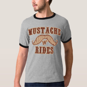 Mustache Rides T-Shirt