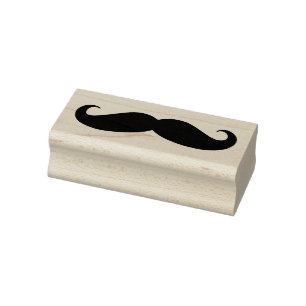 Mustache Rubber Stamp