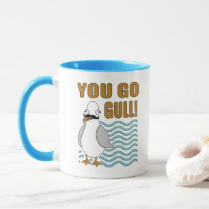 Mustache Seagull You Go Gull Mug
