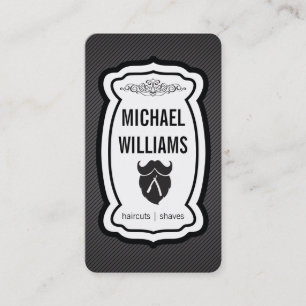 Mustache Shaves and Haircuts Business Card