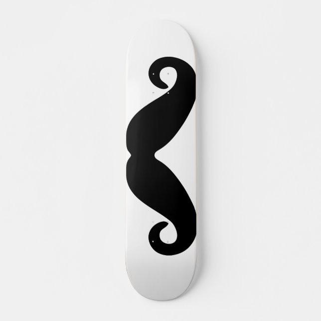 mustache skateboard (Front)