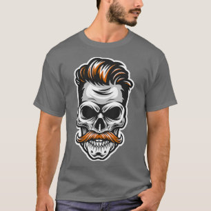 Mustache skull T-Shirt