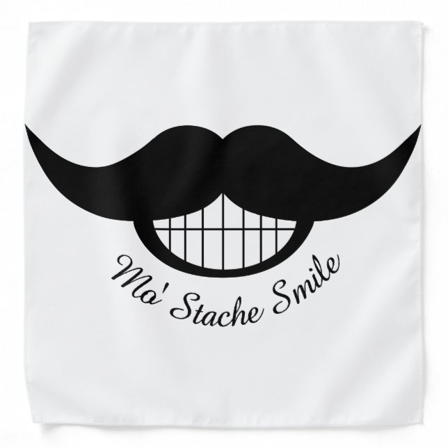 Mustache Smile Bandana (Front)