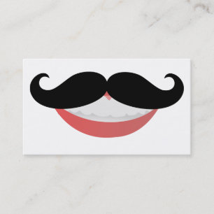 Mustache Smile Business Cards