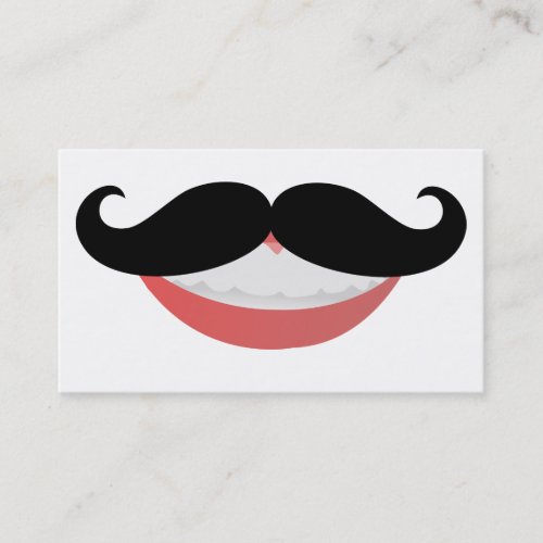 Mustache Smile Business Cards