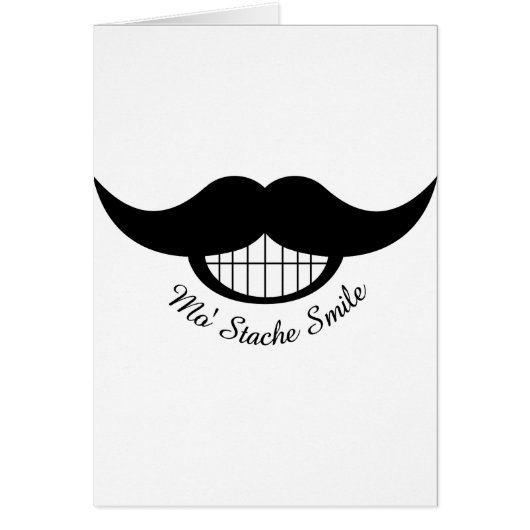 Mustache Smile Cards (Front)