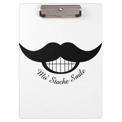 Mustache Smile Clipboard