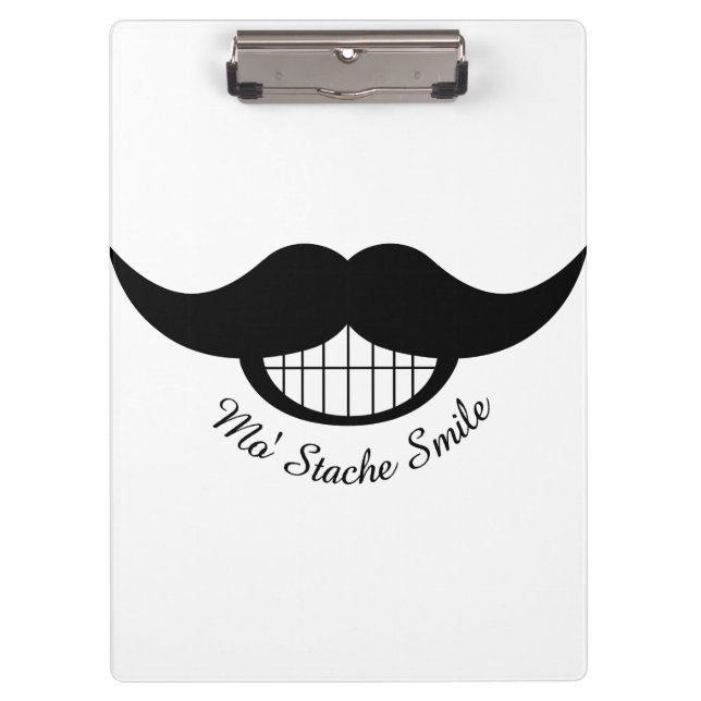 Mustache Smile Clipboard (Front)