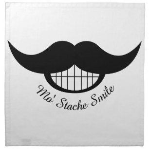 Mustache Smile Cloth Napkin