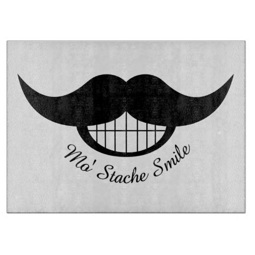 Mustache Smile Cutting Board