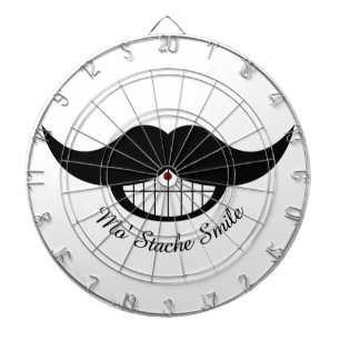 Mustache Smile Dart Board