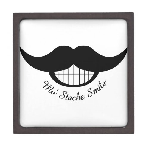 Mustache Smile Keepsake Box