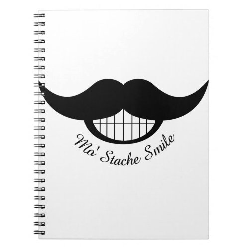 Mustache Smile Notebook