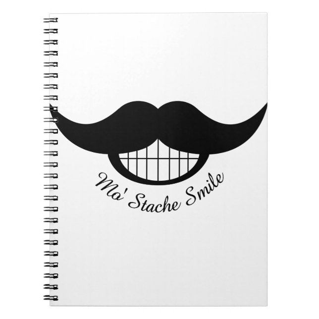 Mustache Smile Notebook (Front)