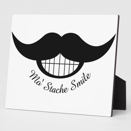 Mustache Smile Plaque