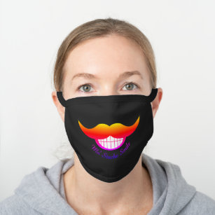 Mustache Ride Face Masks for Sale